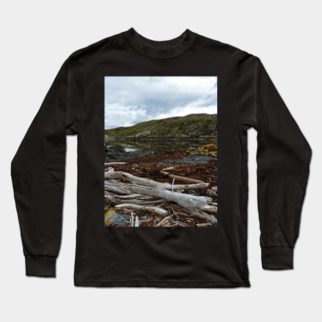 Dead trees lying at the sea Long Sleeve T-Shirt by FollowHedgehog